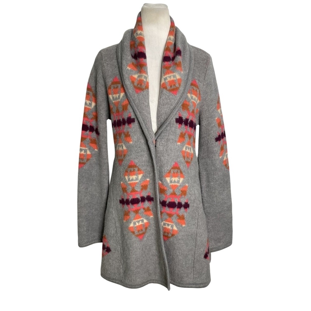 Free People We The Free Navajo Aztec Cardigan Wool Blend Sweater Small